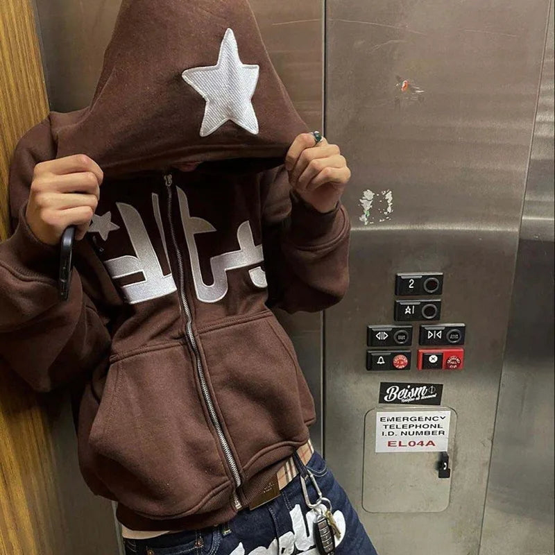 Star Letter Hoodies - Lifestyle