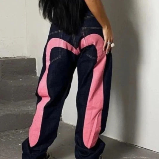 Hip Hop Loose Straight Jeans street wear - Lifestyle