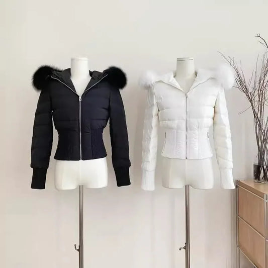 2000s style Cropped Y2k Fashion Parkas - Lifestyle