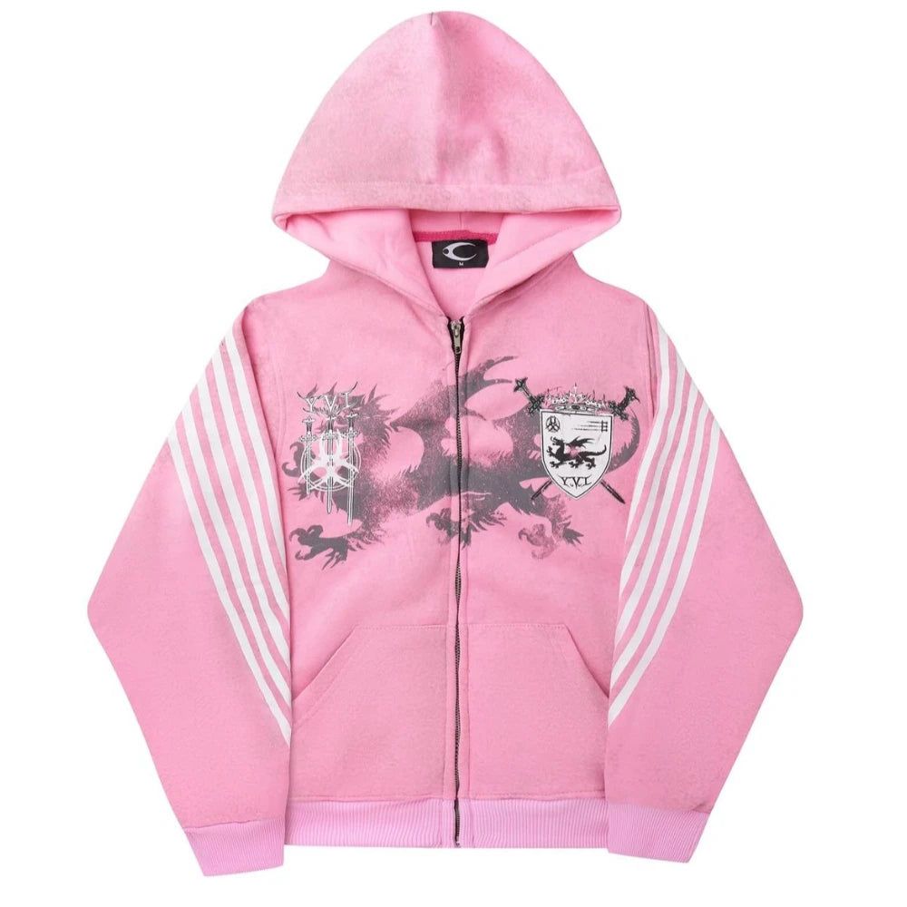 Dark Gothic Long Sleeved Hoodies - Lifestyle