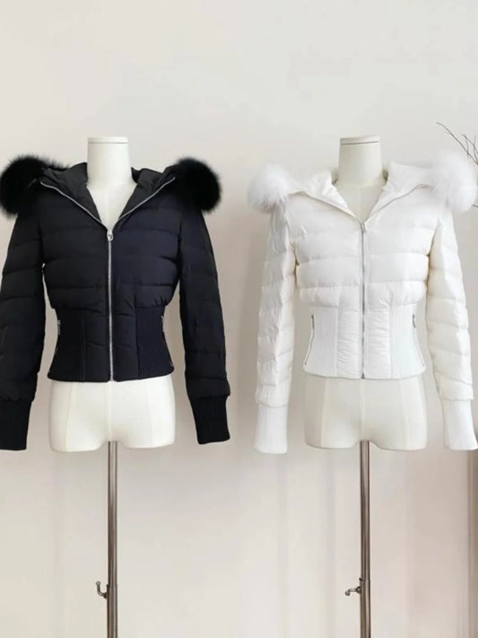 2000s style Cropped Y2k Fashion Parkas - Lifestyle