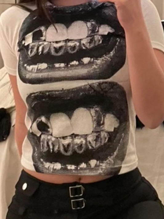 Punk Y2K Short Sleeve Top - Lifestyle